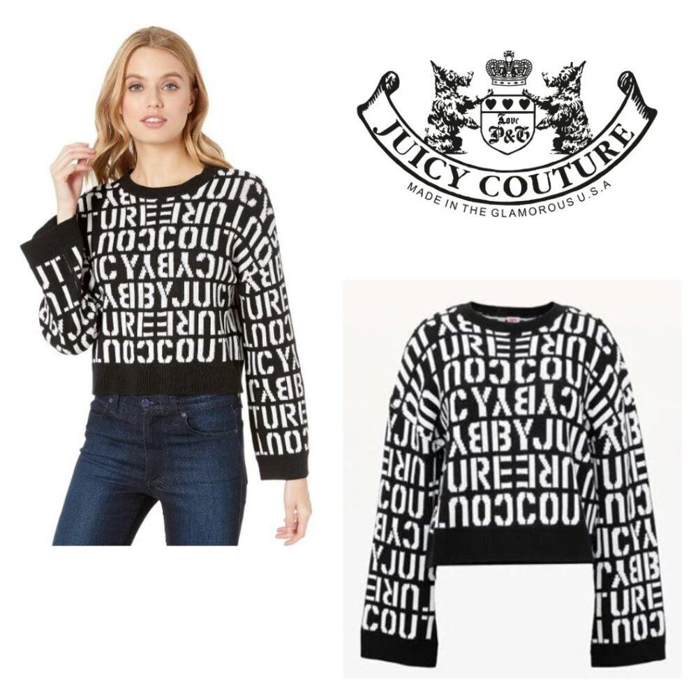 Juicy Couture Women's Juicy Stencil Logo Sweater